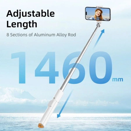 TECH-PROTECT SELFIE STICK Z TRIPODEM DO TELEFONÓW 3W1 Z PILOTEM KONTRO