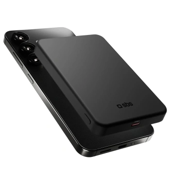 Powerbank SBS Mag Power Qi2 5000 mAh kompatybilny z MagSafe - czarny
