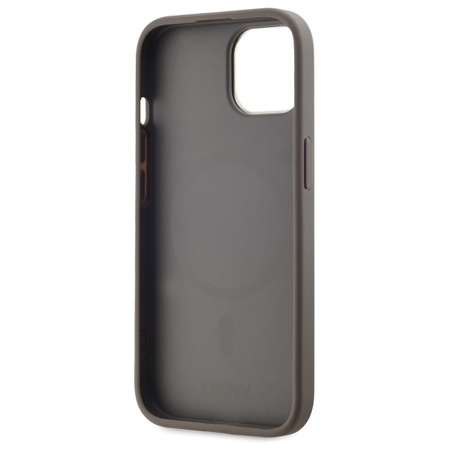 DKNY ETUI HARDCASE DO IPHONE 15 PLUS 6.7 DO MAGSAFE LEATHER CHECKERED MONO