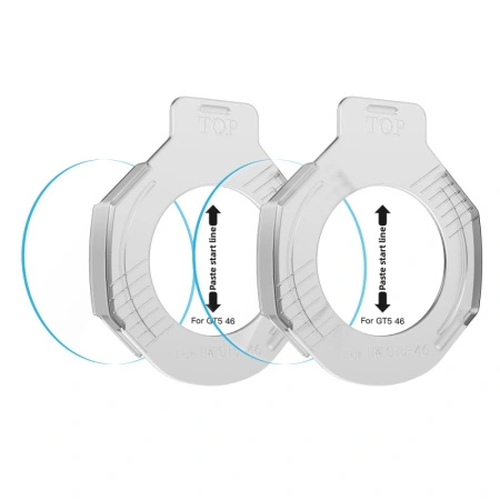 Szkło hartowane Tech-Protect Easy Set+ 2-pack na Huawei Watch GT 5 46 mm - przezroczyste