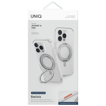 UNIQ ETUI SWIVIX DO IPHONE 16 PRO 360 ROTATING KICKSTAND Z OCHRONĄ