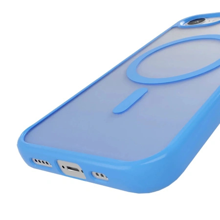 Etui silikonowe Puro Gradient MagSafe do iPhone 16e - niebieskie