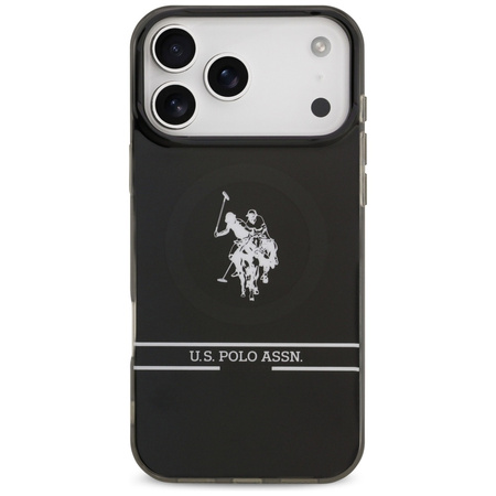 U.S. POLO ASSN. ETUI DH AND BOTTOM STRIPE LOGO DO MAGSAFE IPHONE 17 PRO