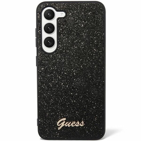 Etui Guess Glitter Script na Samsung Galaxy S24 Ultra - czarne