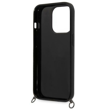 Etui Karl Lagerfeld KLHCP14XSTSTP na iPhone 14 Pro Max hardcase - różowe Color Stripes Strap