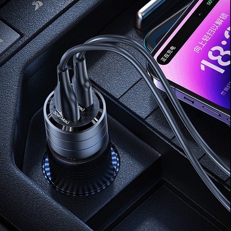USAMS ŁADOWARKA SAMOCHODOWA C36 1xUSB-C 95W DO TELEFONÓW ZŁĄCZE FAST CHARGE