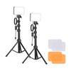 Zestaw studyjny Neewer BP66 dwie lampy LED + filtry + statywy