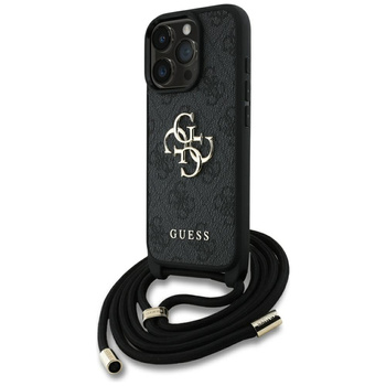 GUESS POKROWIEC TPU Z LOGO 4G DO IPHONE 16 PRO MAX ELEGANCKIE WYKOŃCZENIE