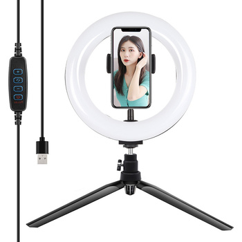 PULUZ LAMPA PIERŚCIENIOWA LED 20CM Z UCHWYTEM NA TELEFON DO FILMOWANIA