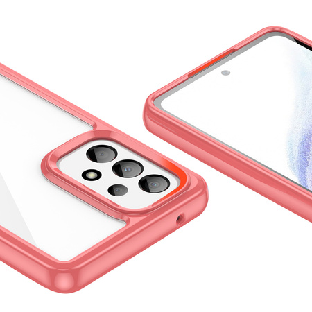 Outer Space Case etui do Samsung Galaxy A53 5G pokrowiec z elastyczną ramką czerwone