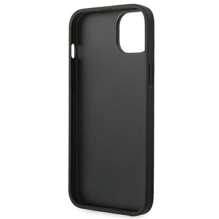 Ferrari FEHCP14SRBUK iPhone 14 6,1" czarny/black hardcase Leather Stamp Sides