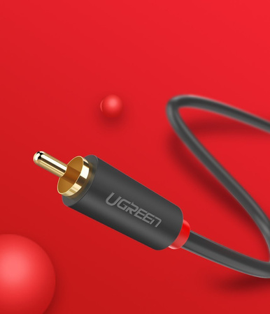 Ugreen kabel przewód stereo audio wideo 2 RCA 2x Cinch 5m szary (10520)