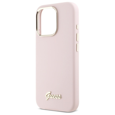 GUESS ETUI CASE HARDCASE DO IPHONE 16 PRO MAX 6.9 SILIKONOWE LOGO METAL