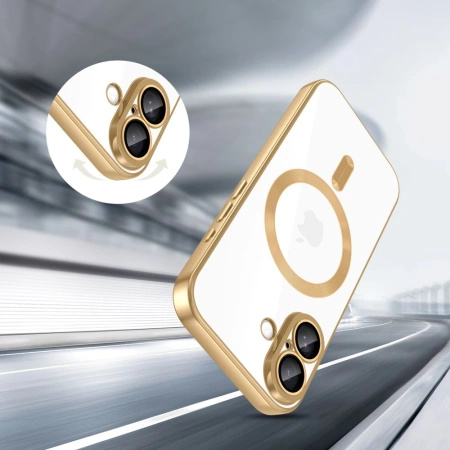 TECH-PROTECT ETUI MAGFLEX MAGSAFE DO IPHONE 17 OCHRONA PRZEZROCZYSTE ZŁOTE
