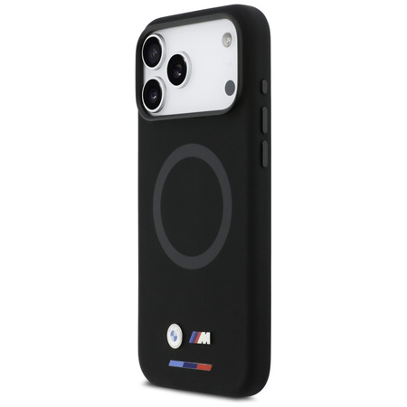 Etui BMW M Silicon Logo MagSafe do       iPhone 17 Pro Max czarny