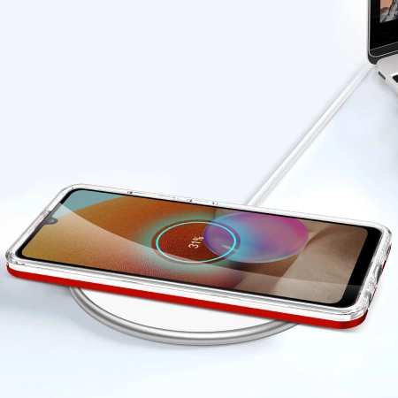 HURTEL ETUI DO SAMSUNG GALAXY A72 4G POKROWIEC Z RAMKĄ CLEAR 3IN1 Z ŻELEM