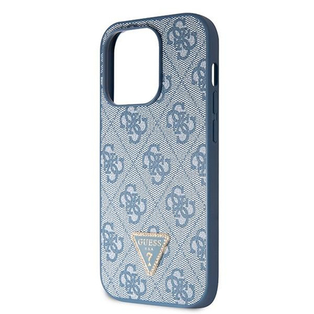 Guess GUHCP14LP4TDSCPB iPhone 14 Pro 6.1" niebieski/blue hardcase Crossbody 4G Metal Logo