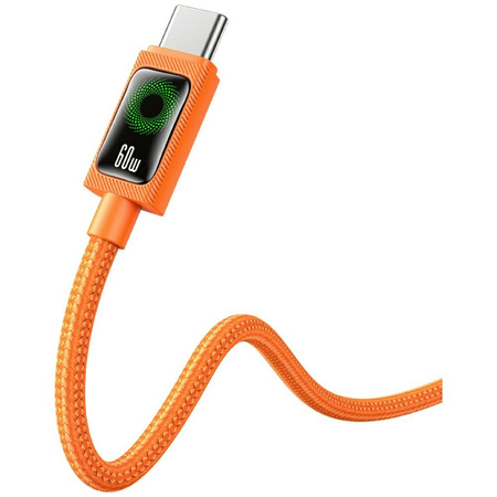 Kabel USAMS SJ773 PD 60W USB-C/USB-C     1.2m pomarańczowy
