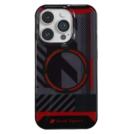 AUDI CASE DO MAGSAFE DO IPHONE 14 PRO 6.1 IML SPORT AU-IMLMIP14P-RSQ/D2-BK