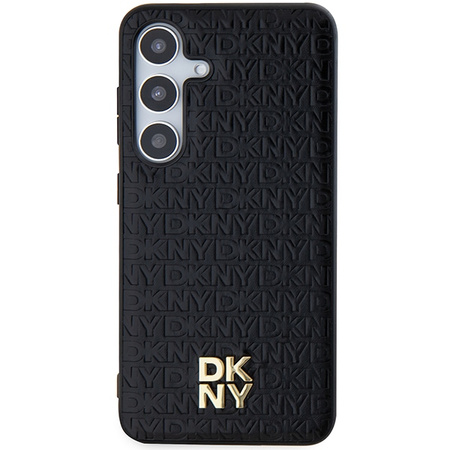 DKNY POKROWIEC HARDCASE DO SAMSUNG GALAXY S24 S921 Z LOGO METALOWYM LEATHER