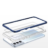 Clear 3in1 etui do Samsung Galaxy S23+ silikonowy pokrowiec z ramką niebieskie