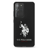 US Polo USHCS21LSLHRBK S21 Ultra G998 czarny/black Silicone Logo