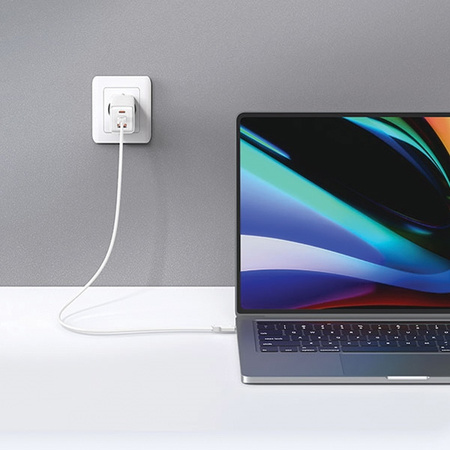 USAMS ŁADOWARKA 2xUSB-C 1xUSB 65W DO MAGSAFE IPHONE 14 PRO MAX PD3.0 QC3.0