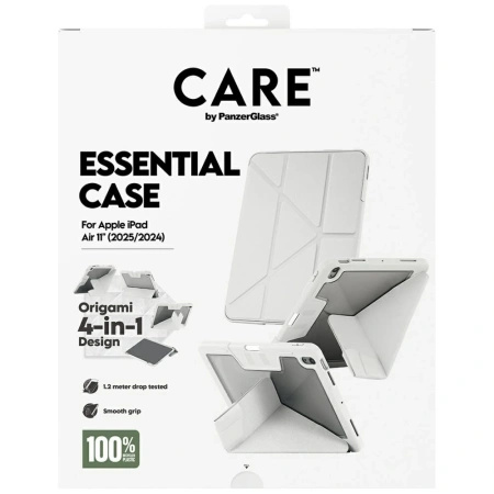 Etui Care by PanzerGlass Y fold do iPad Air 11" 2025 (7 gen.) / iPad Air 11" 2024 (6 gen.) -  jasnoszare