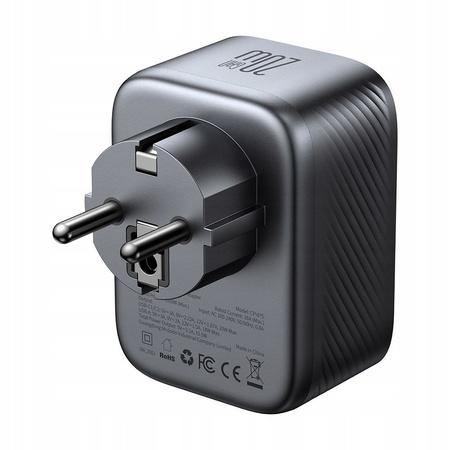MCDODO PRZEJŚCIÓWKA ŁADOWARKA ADAPTER PODRÓŻNY WTYCZKA EU 3 X USB-C USB-A