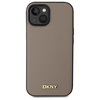 DKNY ETUI HARDCASE DO IPHONE 15 6.1 Z LOGO METALOWYM I DO MAGSAFE BEŻOWE