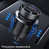 USAMS Ład. sam. C35 USB+USB-C 45WFast Charge czarny/black CC175CC01 (US-CC175)