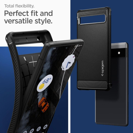 Spigen Rugged Armor etui na telefon Google Pixel 6A czarny