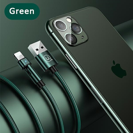 USAMS KABEL DO LIGHTNING 2A DO IPHONE 1M PLECIONY OBROTOWY SZYBKIE