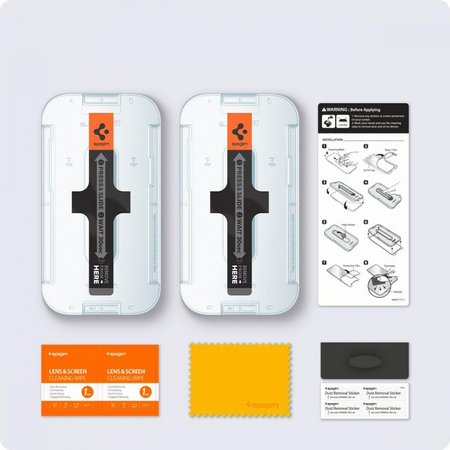 SZKŁO HARTOWANE SPIGEN GLAS.TR ”EZ FIT” 2-PACK IPHONE 13 PRO