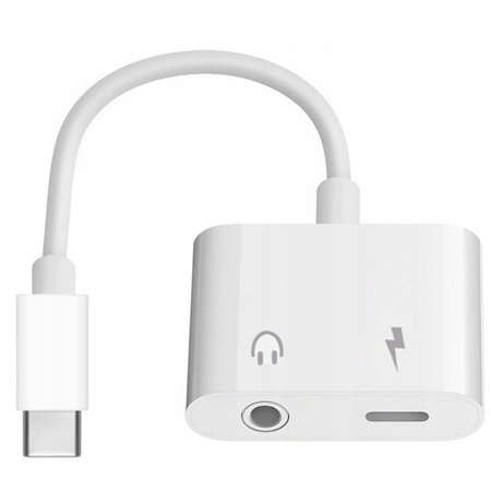 ADAPTER USB-C MINI JACK 3,5MM PRZEJŚCIÓWKA KABEL AUX DO SAMSUNG IPHONE DAC