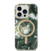 Guess zestaw ładowarka MagSafe + etui do iPhone 14 Pro 6,1" zielone Jungle (GUBPP14LHJEACSA)