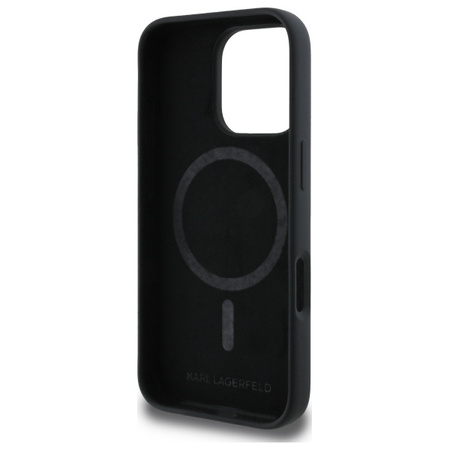 KARL LAGERFELD ETUI DO IPHONE 16 PRO MAX 6.9 HARDCASE SILICONE DOUBLE HEADS