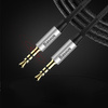 Baseus Yiven M30 kabel audio stereo AUX 3,5 mm męski mini jack 1,5m srebrno-czarny (CAM30-CS1)