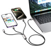 TECH-PROTECT ZESTAW KABLI 3W1 DO LIGHTNING TYPE-C MICRO-USB TELEFONÓW 100CM