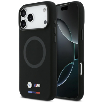 Etui BMW M Silicon Logo MagSafe do       iPhone 17 Pro Max czarny