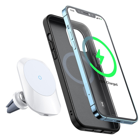 Uchwyt samochodowy Mcdodo z ładowarką magnetyczną do iPhone 12 13 biały