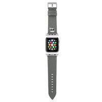 Karl Lagerfeld Pasek KLAWMOKHG Apple Watch 38/40/41mm srebrny/silver strap Saffiano Karl Heads