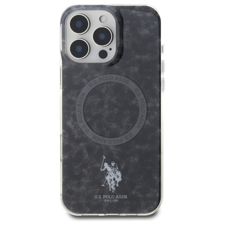 U.S. POLO ASSN. ETUI DO IPHONE 16 PRO MAX 6.9 DO MAGSAFE RING IML CZARNE