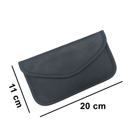HURTEL ETUI FARADAY DO KLUCZY SAMOCHODOWYCH BLOKUJĄCE FALE RADIOWE 20X11 CM