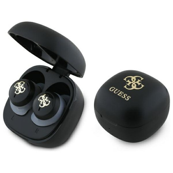GUESS SŁUCHAWKI BEZPRZEWODOWE BLUETOOTH CZARNE IRIDESCENT Z LOGO TWS