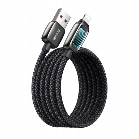 MCDODO KABEL USB-A LIGHTNING SZYBKIE ŁADOWANIE DO IPHONE PD 3A CZARNY 1M