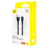 BASEUS KABEL PRZEWÓD USB-C DO USB-A 100W 1M DO TELEFONÓW SZYBKIE ŁADOWANIE