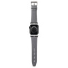 Pasek Karl Lagerfeld Saffiano Monogram na Apple Watch 38/40/41mm - srebrny