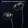 USAMS SŁUCHAWKI DOUCHE EP-47 3.5MM DO TELEFONÓW ANDROID IOS 1.2M PRZEWODOWE