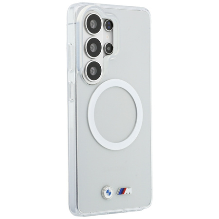 Etui BMW IML Shockproof Metal Logo       MagSafe do Samsung Galaxy S26 Ultra przezroczysty